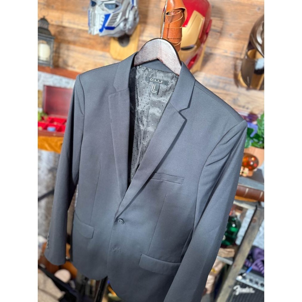 Slim‎ Fit Charcoal Large Dark Gray Blazer 21 Men Size Medium